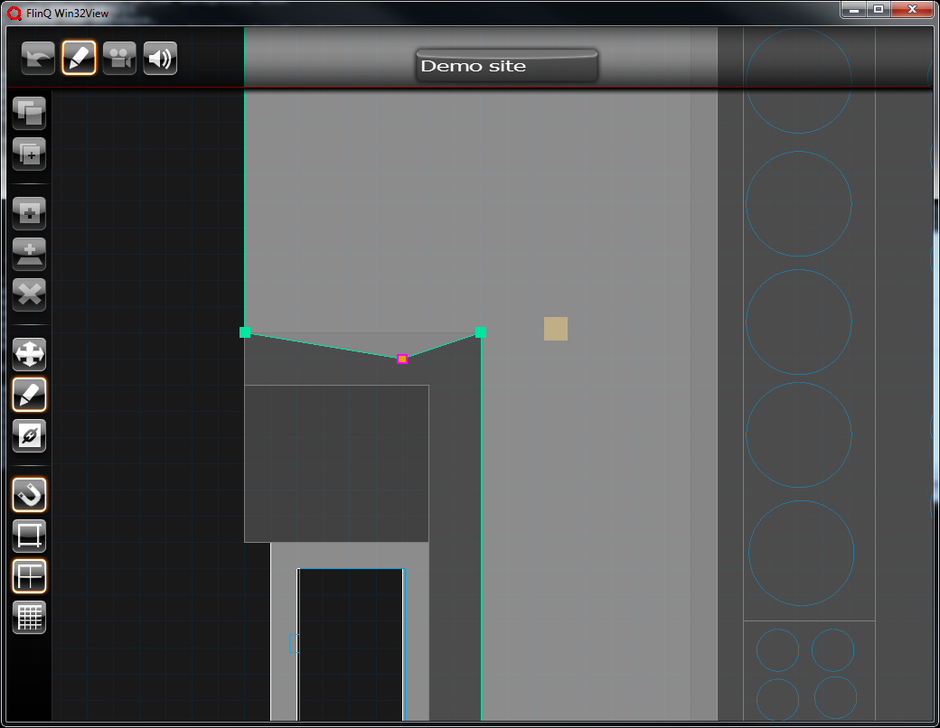 Editing walls in the location editor