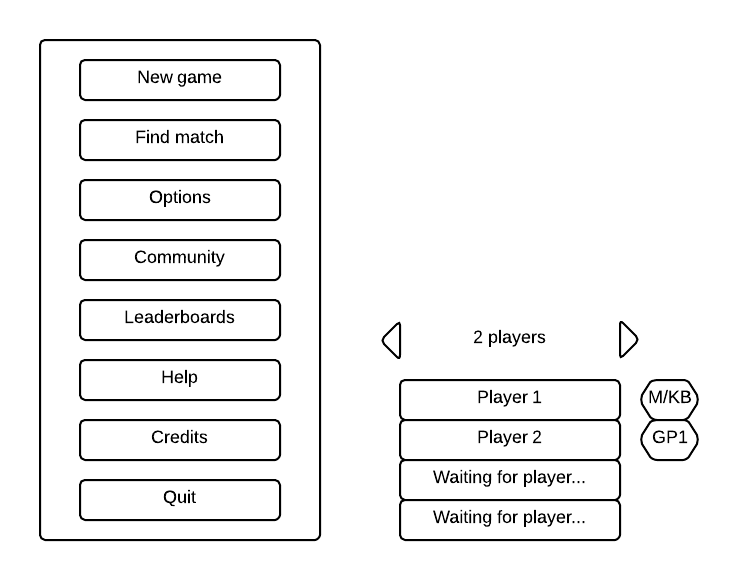 Design for the new local player selector.
